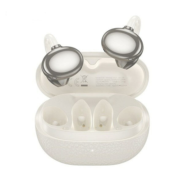 Kabellose Kopfhörer mit Ladebox Hoco EA5 DUKE III Weiß