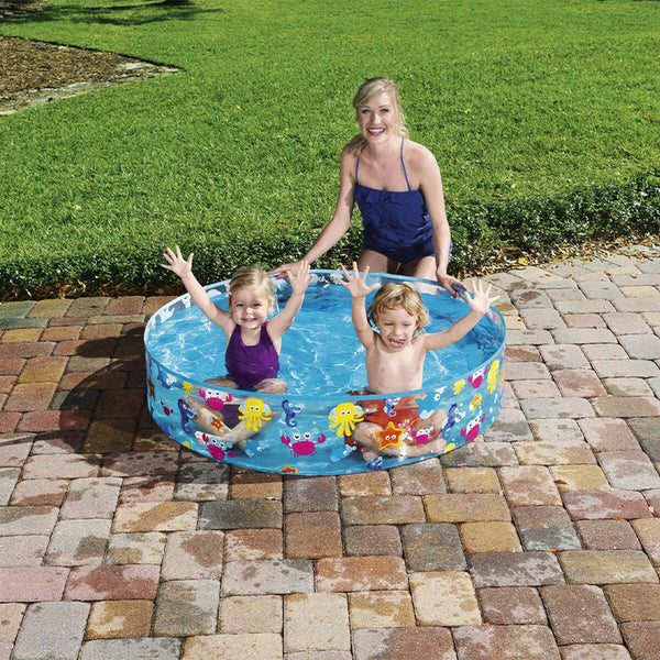 Bestway Kinderpool Rigid PVC Sea 122x25 cm +2 Jahre Garten 55028