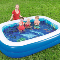 Aufblasbarer Pool Bestway 60202-54177 778 L (262 x 175 x 51 cm) Weiß Vinyl