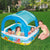 Bestway Aufblasbarer Kinderpool Abnehmbares Dach 140x140x114 cm +2 Jahre Garten 52192