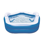 Bestway Aufblasbares Zweikammer-Schwimmbecken Family 213x206x69 cm +6 Jahre Garten 54153