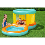 Bestway aufblasbares Poolspielzentrum Hüpfburg 239x142x102 cm +3 bis 6 Jahre Garten 52385