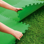 Bestway Poolboden Foam Grün 9 Stücke 78x78 cm Garten 58636
