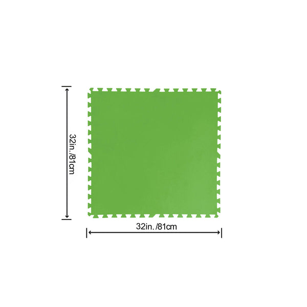 Bestway Poolboden Foam Grün 9 Stücke 78x78 cm Garten 58636