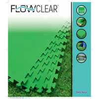 Bestway Poolboden Foam Grün 9 Stücke 78x78 cm Garten 58636