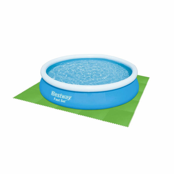 Bestway Poolboden Foam Grün 9 Stücke 78x78 cm Garten 58636
