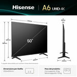 Smart TV Hisense 50A6Q 50" 4K Ultra HD LED HDR D-LED
