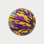 Basketball Peak Peak Camo Ball Gelb Lila (Größe 5)