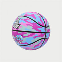 Basketball Peak Peak Camo Ball Blau Hellrosa (Größe 5)
