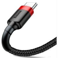 USB A zu USB-C-Kabel Baseus Cafule Schwarz 2 m