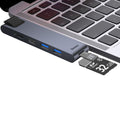 Hub USB Baseus CAHUB-L0G Grau Schwarz/Silberfarben