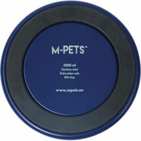 Futternapf für Hunde MPETS ESKIMO Metall Edelstahl Blau Antirutsch 2 L