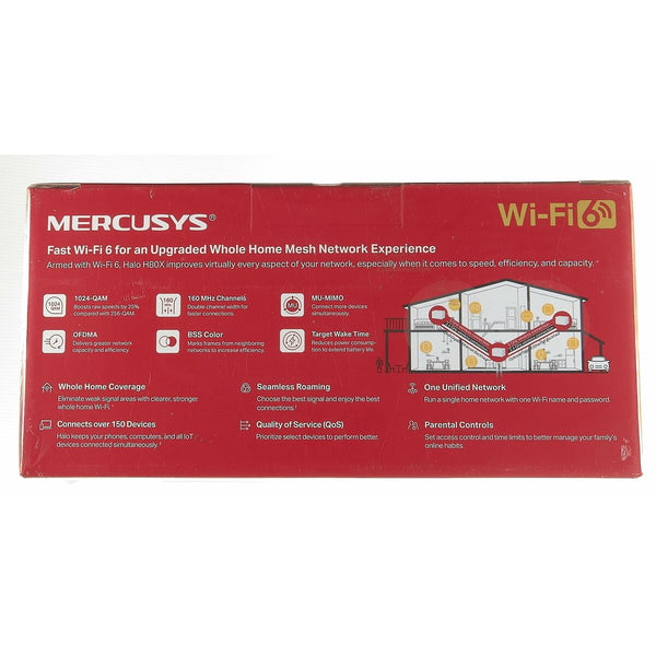 Schnittstelle Mercusys Halo H80X(3-pack) Weiß