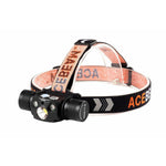 LED-Kopf-Taschenlampe Acebeam H30 R+CRI 6500K Schwarz Orange 4000 Lm