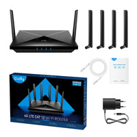 Router Cudy LT12 Schwarz RJ45 Wi-Fi 5 GHz Wi-Fi 4