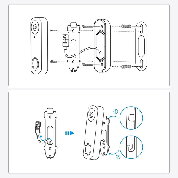 Smarter Video-Türöffner Reolink D340P (24 V) (12 - 24 V)