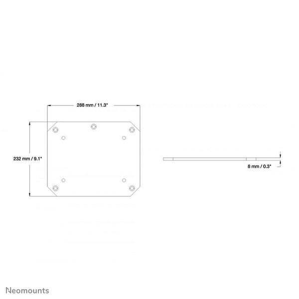 TV Halterung Neomounts PLASMA-M2SFPLATE