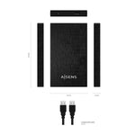 Externe Box Aisens ASE-2523B Schwarz 2,5"