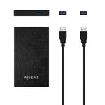 Externe Box Aisens ASE-2523B Schwarz 2,5"
