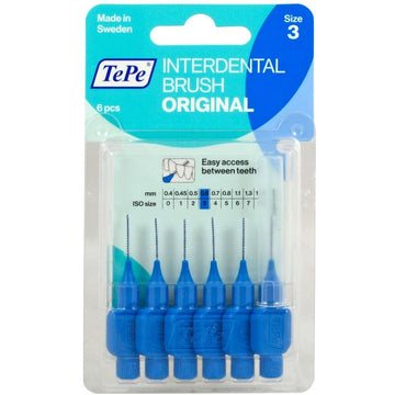Interdentalbürsten Tepe Blau 0,6 mm 6 Stück