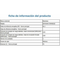 Herd Electrolux EOF3H54X 2700 W 72 L
