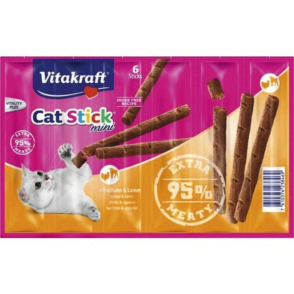 Snack für Katze Vitakraft Cat Stick Huhn Truthahn Lamm