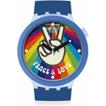 Herrenuhr Swatch PEACE HAND LOVE (Ø 47 mm)