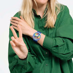 Herrenuhr Swatch PEACE HAND LOVE (Ø 47 mm)