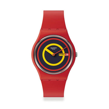 Herrenuhr Swatch CONCENTRIC RED (Ø 34 mm)