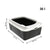 Katzentoilette Rotho Bonnie Eco Schwarz 57,2 x 39,3 x 20,9 cm Kunststoff