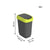 Mülltonne Rotho Twist Lime Kunststoff 10 L