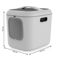 Katzentoilette Rotho Biala XL Weiß Kunststoff