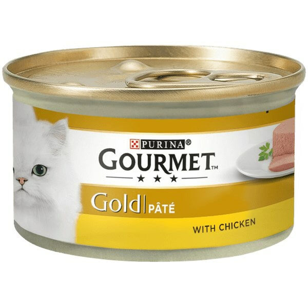 Katzenfutter Purina Nestle Gourmet Gold Huhn Lachsfarben 85 g