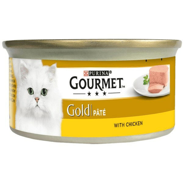 Katzenfutter Purina Nestle Gourmet Gold Huhn Lachsfarben 85 g