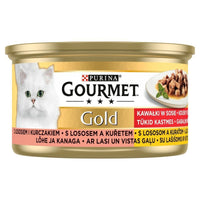 Katzenfutter Purina   Huhn Lachsfarben 85 g