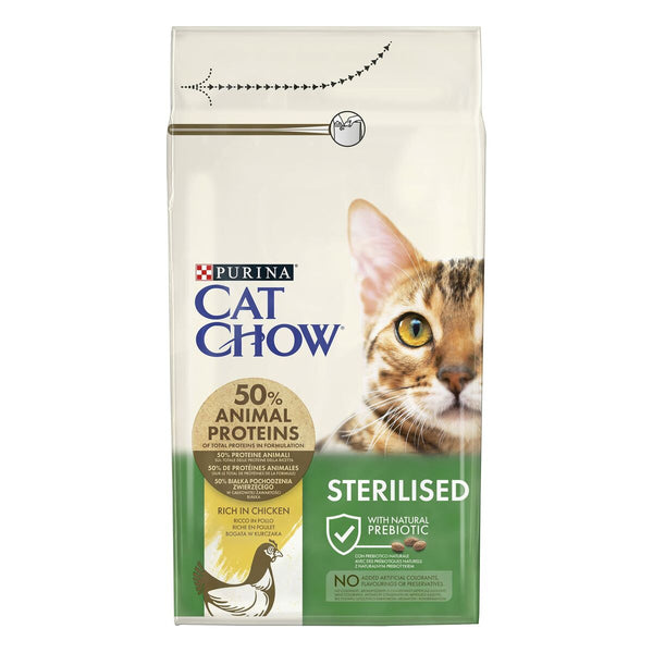 Katzenfutter Purina CAT CHOW STERILISED Erwachsener Huhn 1,5 Kg