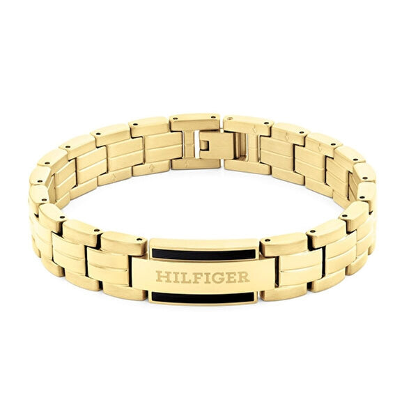 Herrenarmreif Tommy Hilfiger PARKER Edelstahl Gold