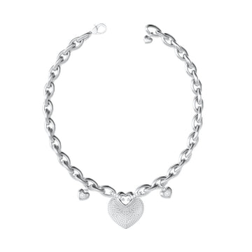 Damenhalskette Guess JUBN05205JWRHT-U Silberfarben