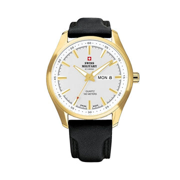 Herrenuhr Swiss Military Chrono SM34027.08 Schwarz