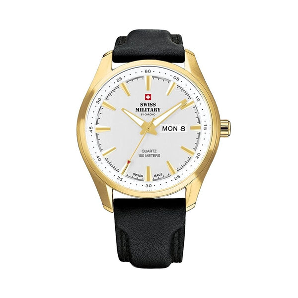 Herrenuhr Swiss Military Chrono SM34027.08 Schwarz