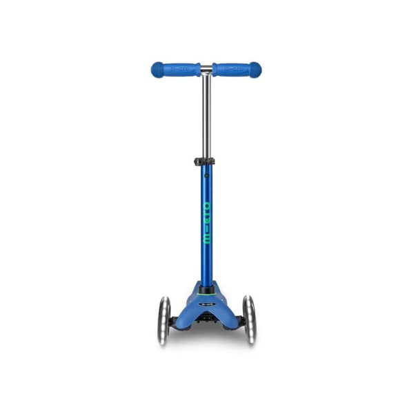 Scooter Micro Mini DELUXE LED Crystal Blue Blau