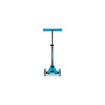 Scooter Micro Deluxe Glow LED Plus grün Grau türkis Silberfarben