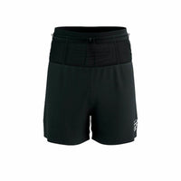 Lange Sporthose Compressport Racing 2-In-1 Schwarz Herren