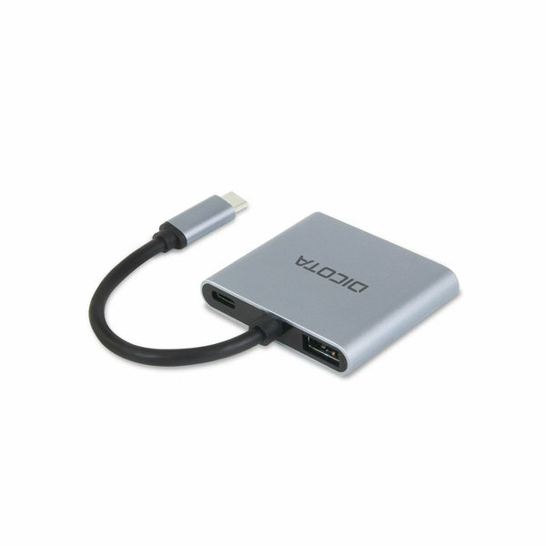 Hub USB Dicota D32063 100 W Silberfarben