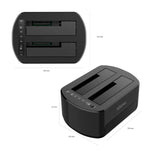 Ladestation Aisens ASDS-D03B Schwarz