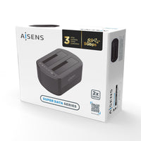 Ladestation Aisens ASDS-D03B Schwarz