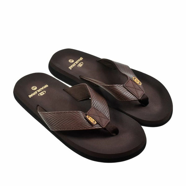 Flip Flops für Männer Brasileras Puff Braun