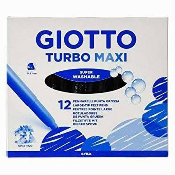 Marker-Set Giotto Turbo Maxi Gelb (5 Stück)