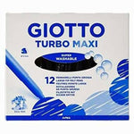 Marker-Set Giotto Turbo Maxi Schwarz (5 Stück)
