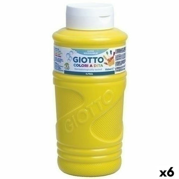 Fingerfarbe Giotto Gelb 750 ml (6 Stück)